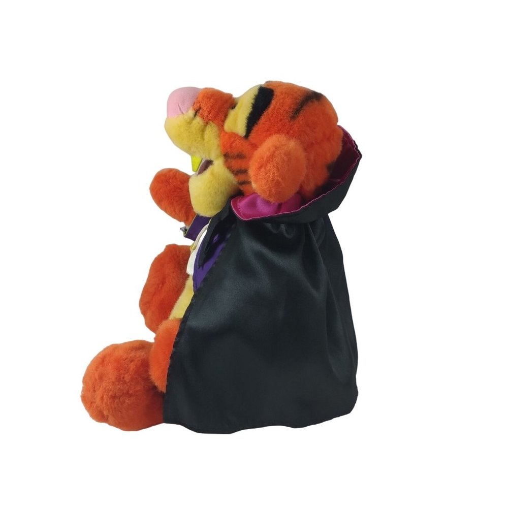 Disney Winnie the Pooh Vampire Tigger Halloween Dracula Plush Poseable Legs 14" - Picture 4 of 7